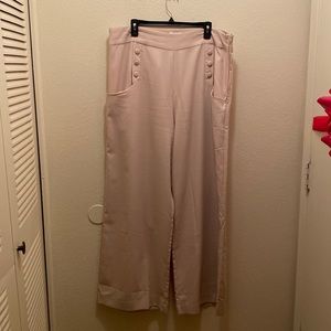 Unique Vintage wide-leg dress pants, light pink. Size 3x